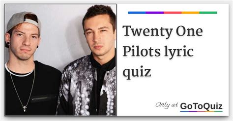 twenty one pilots song quiz